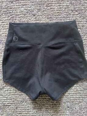 Five Dancewear Black High-Waist Athletic Shorts - Small Adult